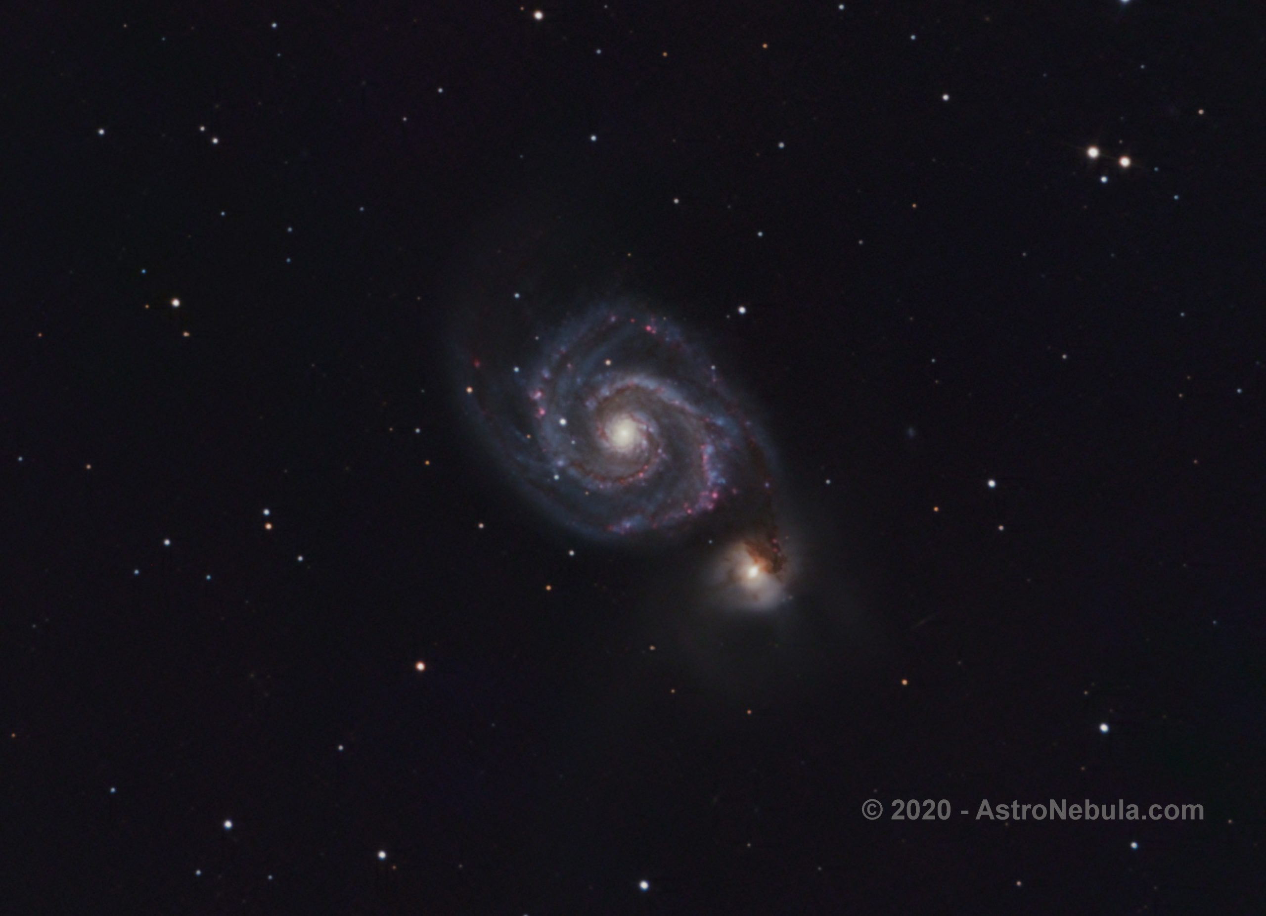 M51 The Whirl Pool Galaxy 2020