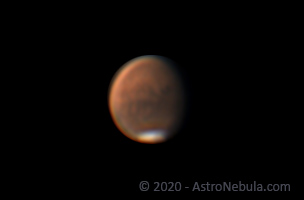 Mars July 14th The night of Jupiter's Opposition