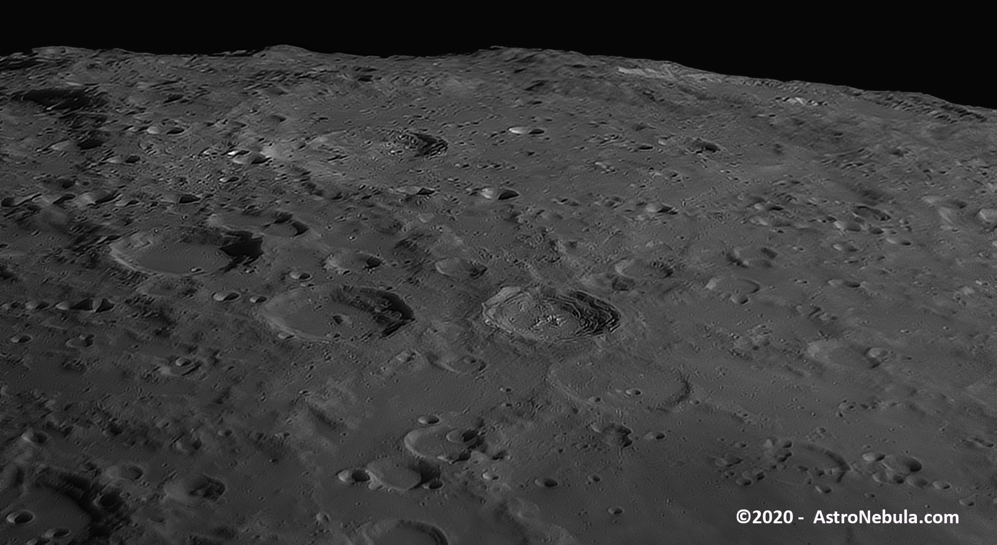 Moon Flying over View from Celestron C11 Telescope